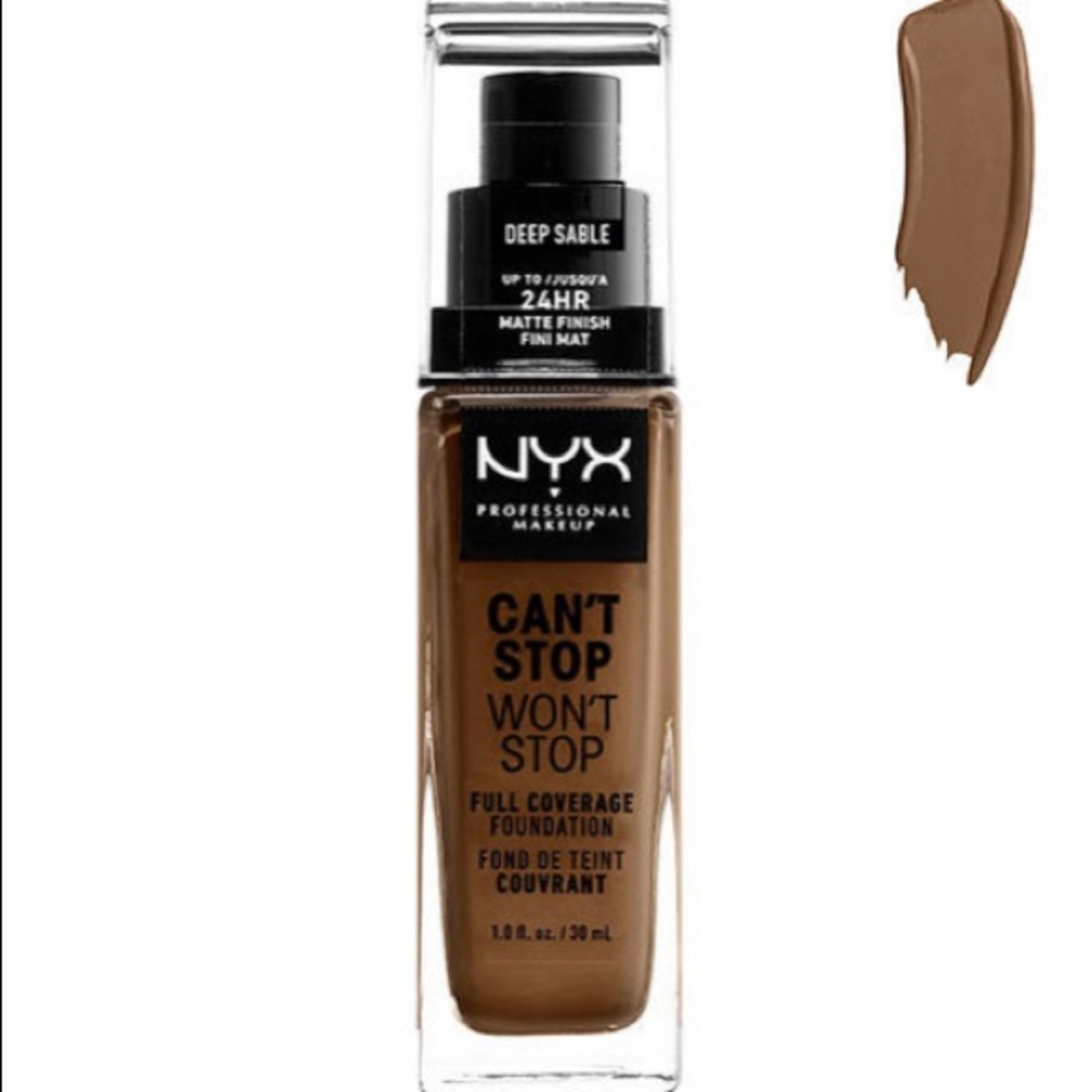 Deep Sable NYX Full Coverage Foundation,